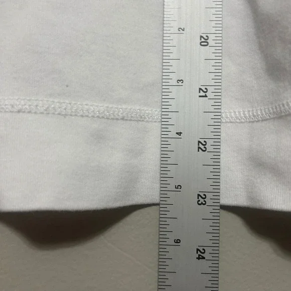 Ralph Lauren Women's Top XL White Navy Nautical Button Shoulder 3/4 Sleeve Tee - Picture 7 of 9